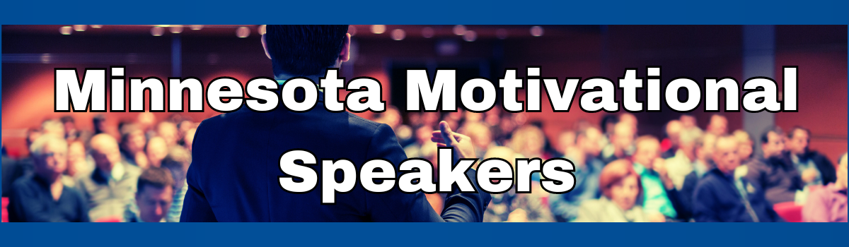 Logo promoting Minnesota motivational speakers