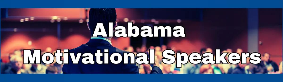 Logo promoting Alabama Motivational Speakers for hire