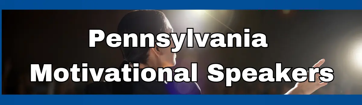 Logo promoting Pennsylvania motivational speakers