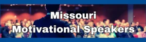 Logo promoting Missouri speakers for hire