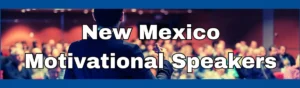 Logo promoting speakers in New Mexico.