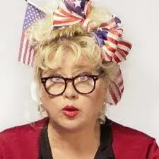 Female Christian comedian for hire Victoria Jackson.